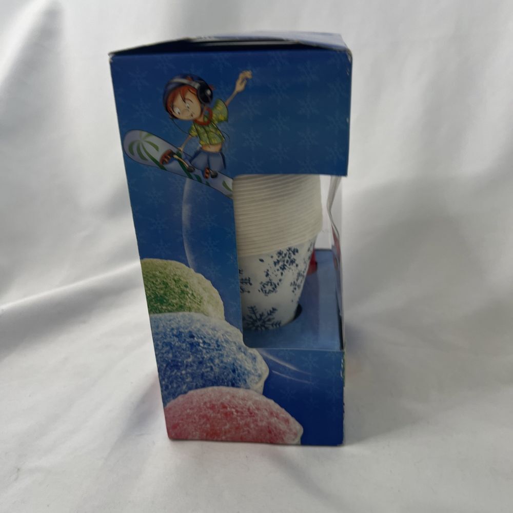 Back To Basics Hawaiice Snow Shredder Cups & 25 Straws SITCS25 25ct Party NEW - Picture 5 of 6